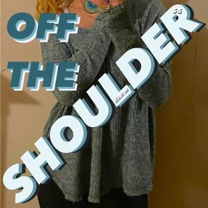 Off the shoulder long sleeve